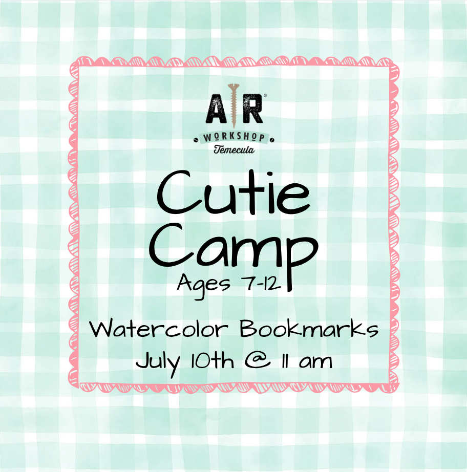 Cutie Camp Watercolor Bookmarks
