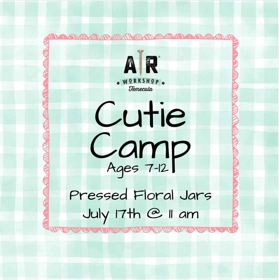 Cutie Camp- Pressed Floral Jars