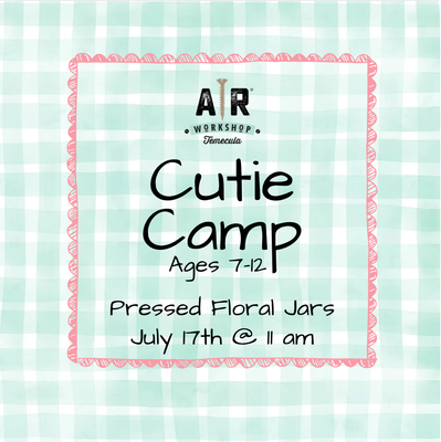 Cutie Camp- Pressed Floral Jars