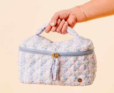 Pedal Parade Quilted Cosmetic Bag