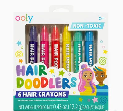 Hair Doodlers Hair Crayons - Set of 6 Colors