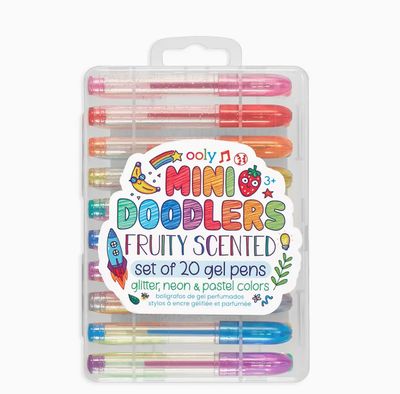 Mini Doodlers Fruity Scented Gel Pens - Set of 20