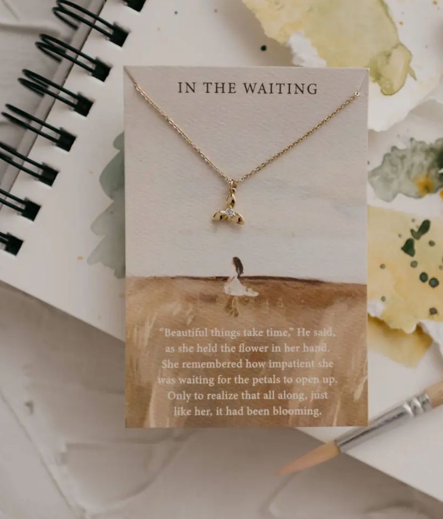 In the Waiting | Christian Necklace | Gift | Psalm 145:13