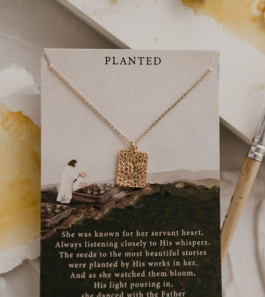 Planted  | Christian Necklace | Minimal Jewelry | Gift