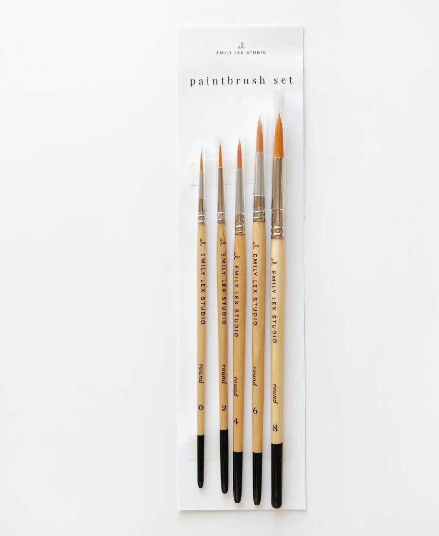 Watercolor paintbrush set
