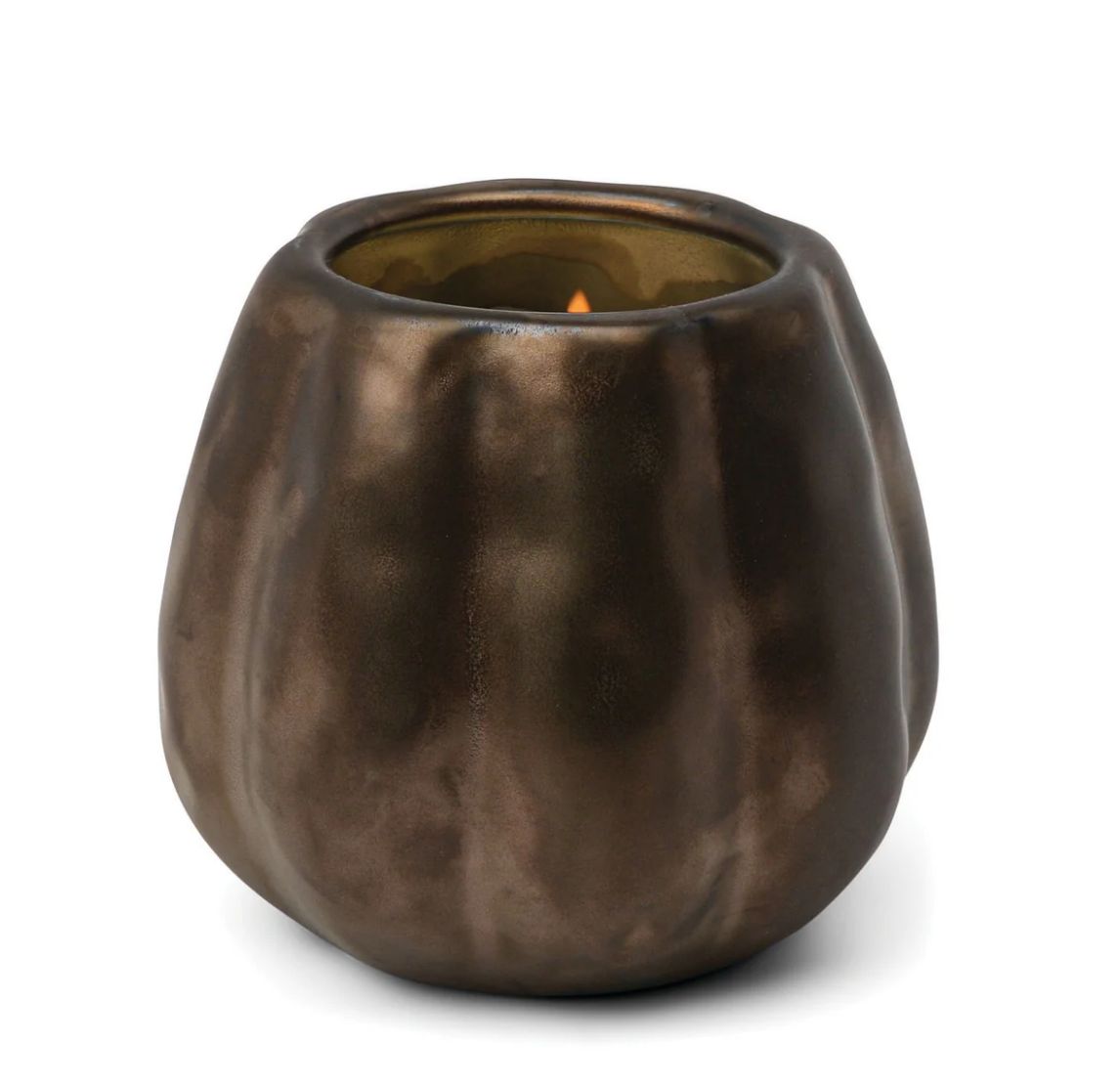 Bronze Pumpkin Candle