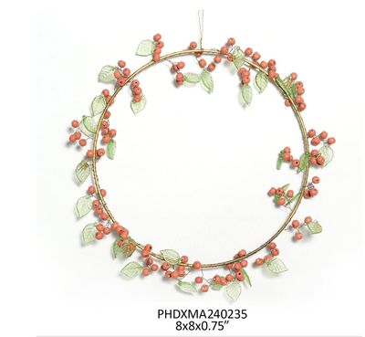 Wooden Pepper Berry Wreath