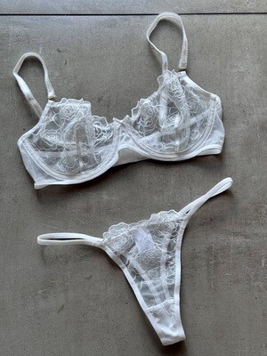 Conjunto Cuarzo Blanco Talle L