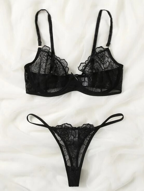 Conjunto Cuarzo Negro Talle M