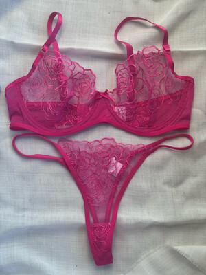 Conjunto Cuarzo Rosa Talle M