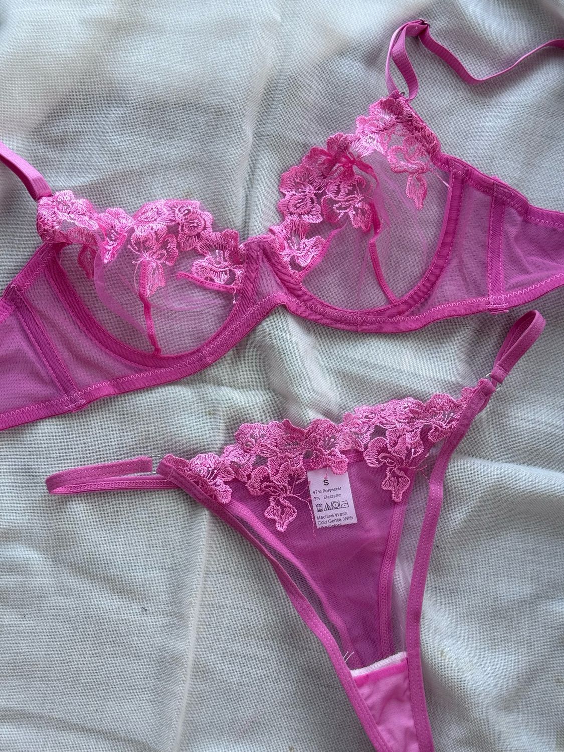 Conjunto Zafiro Talle L Rosa