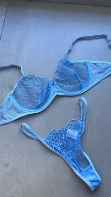 Conjunto Cuarzo Celeste Talle L