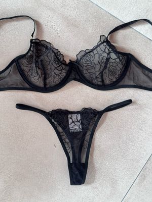 Conjunto Cuarzo Negro Talle S