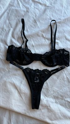 Conjunto Cairo Negro Talle S