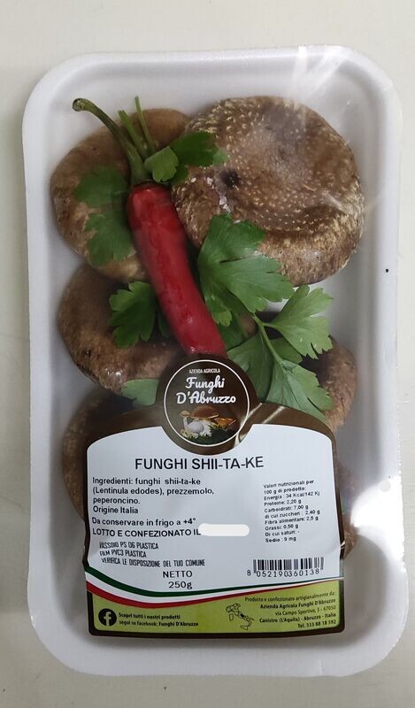 Funghi Shiitake fresco vassoio gr 250