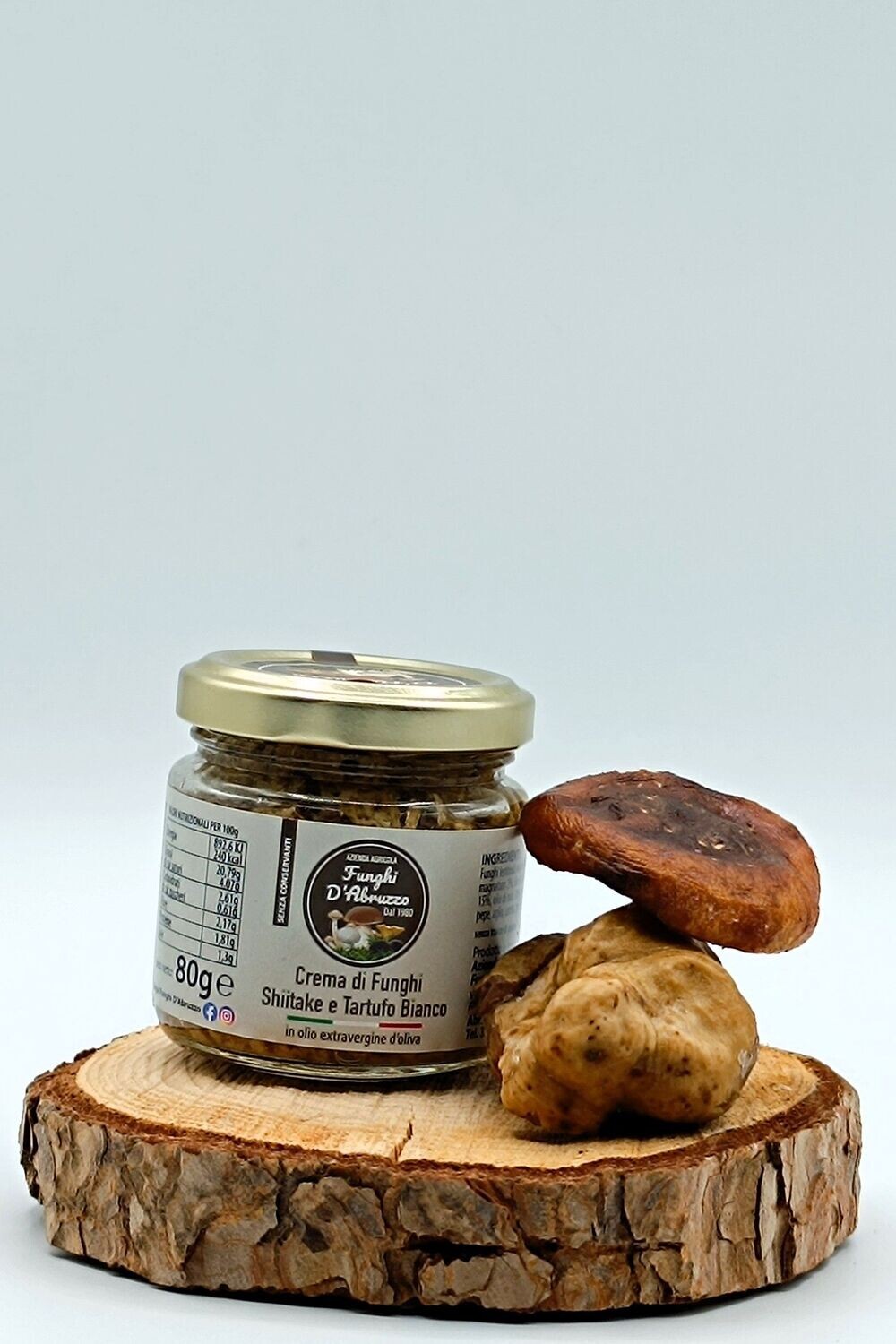 Crema di funghi shiitake e tartufo bianco gr 80 / gr 180/ gr 500 a partire da