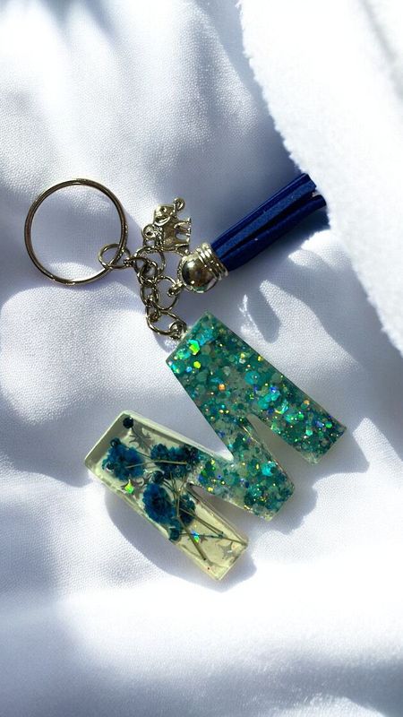 Letter Keychain (Resin)
