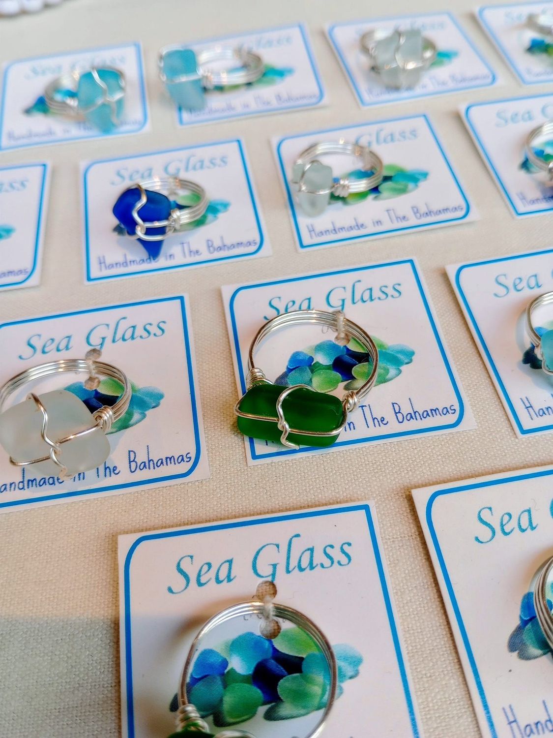 Seaglass Rings
