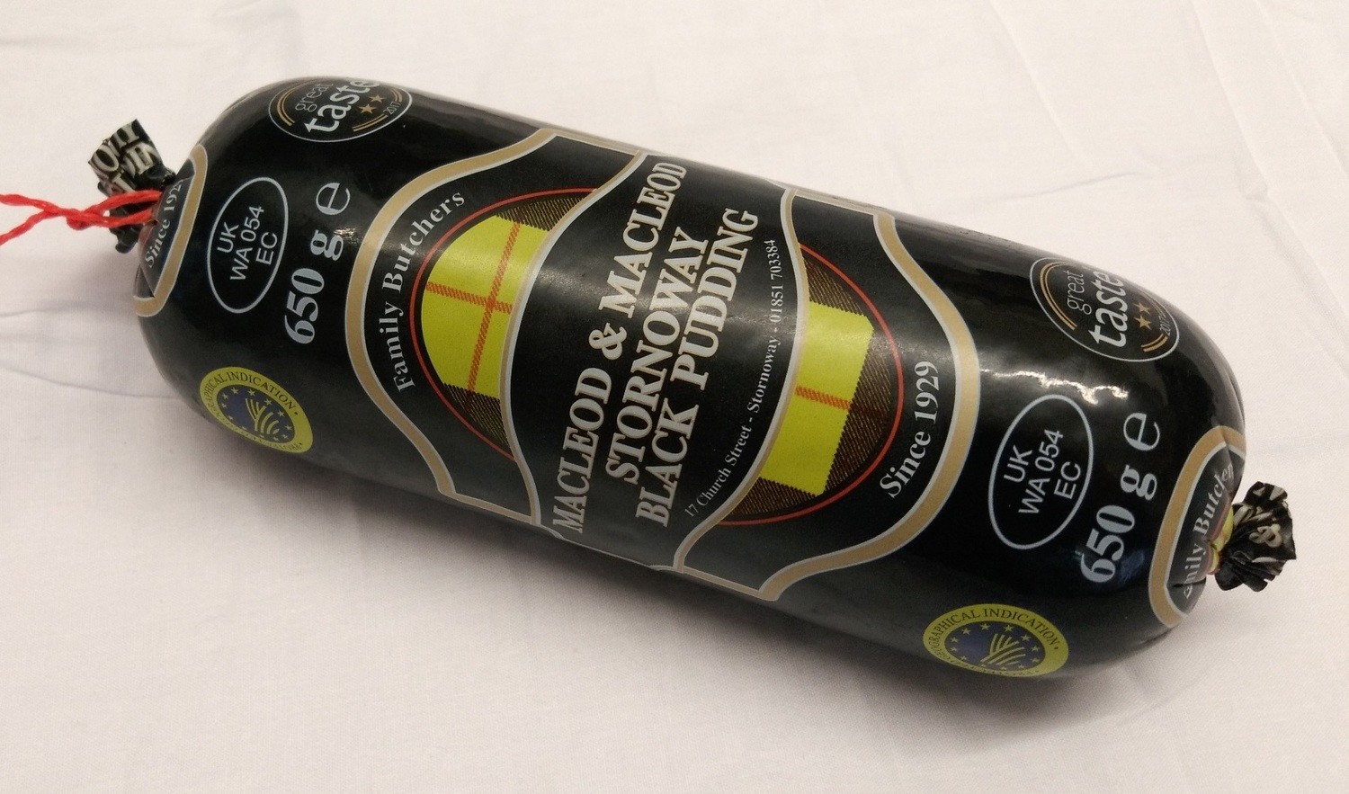Original Stornoway Black Pudding 650g  BEST BEFORE DATE 30/06/2022 CLEARANCE SALE