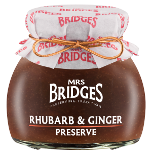Mrs Bridges Rhubarb and Ginger Preserve 340g