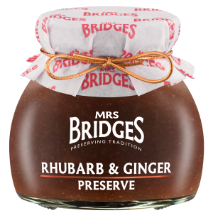 Mrs Bridges Rhubarb and Ginger Preserve 340g Mrs Bridges Rhubarb and Ginger Preserve 340g