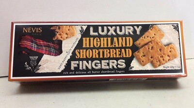Nevis Bakery Luxury Highland Shortbread Fingers or Rounds - Boxed (200g)