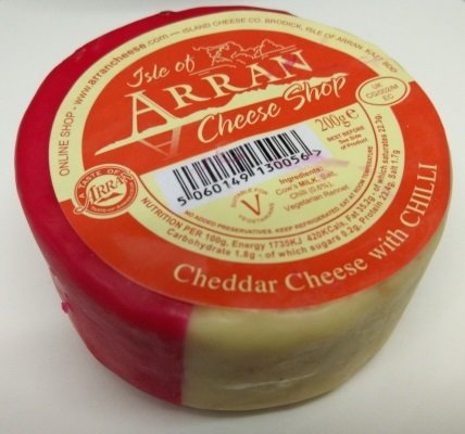 Arran Cheddar Cheese with Chilli 200g