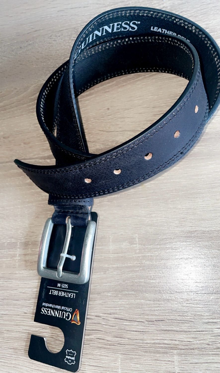 Official Guinness Merchandise Leather Belt