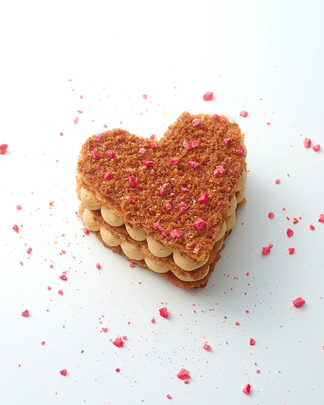 Mille-feuille coeur (2 personnes)