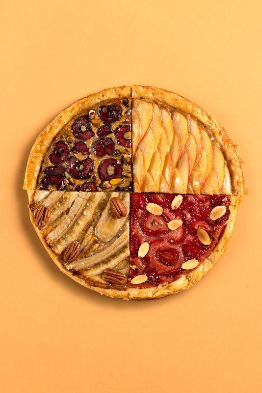 Tarte fine abricot-noisette