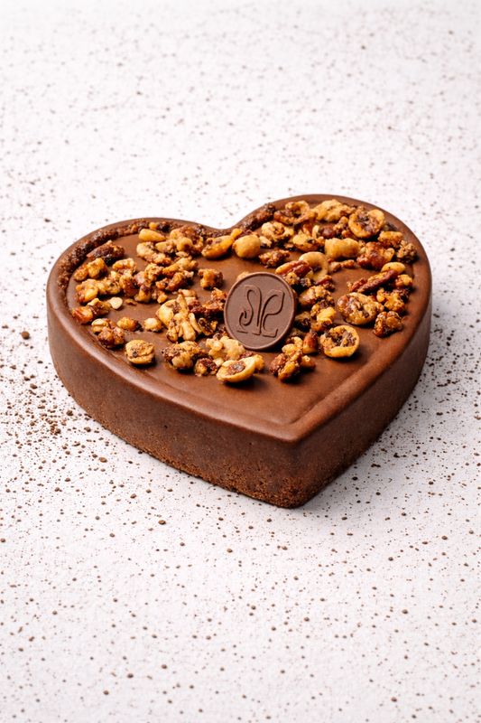 Mousse au chocolat tarte sablée- version ST Valentin