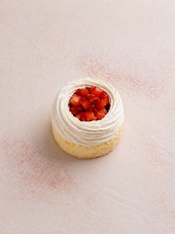 Fraisier au parfum de verveine