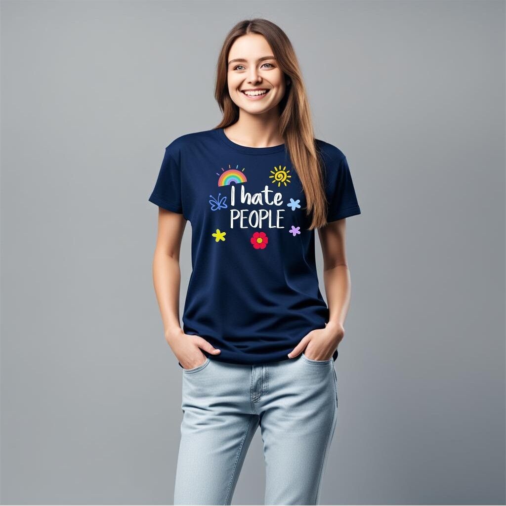 I HATE PEOPLE t-shirt femme