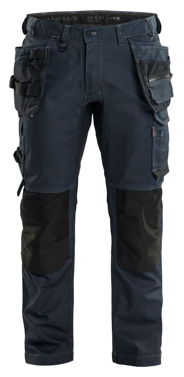 17501141 / Werkbroek denim stretch met gereedschapszakken