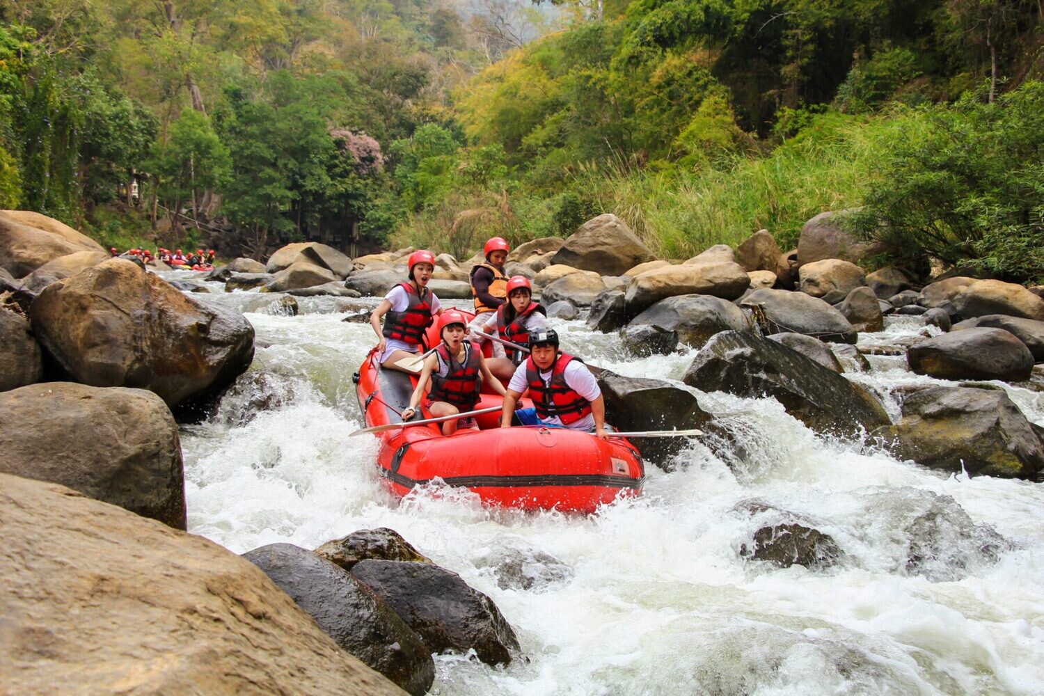 Program U: 
9km (Level 4) White Water Rafting +
30min Elephant Trekking + 
30min ATV Ride +
Zipline Across the River