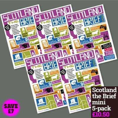 (5 Pack) Scotland the Brief Minis bulk offer (A6) book