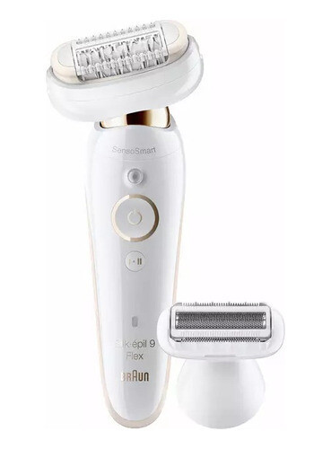 Depiladora Y Afeitadora Silk-epil 9 Flex Braun Ses 9002 3d, Color: Blanco
