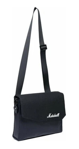 Bolso Marshall Uptown Satchel Black/white, Color: Negro