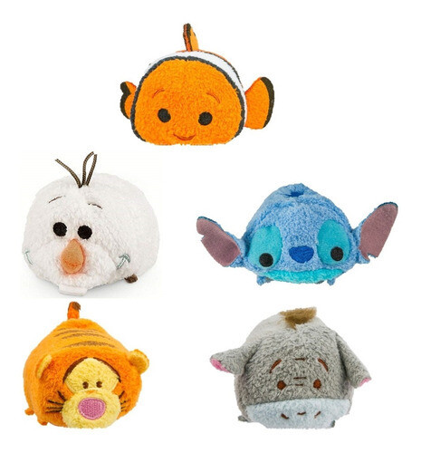 5 Peluches Tsum Tsum variados