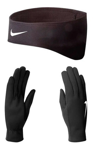 Guantes Correr Nike Mujer Con Banda Para Frío Nike, Talle: L