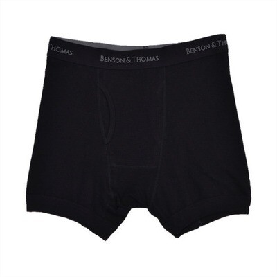 Calzoncillos Benson &amp; Thomas Boxer Hombre Pack X2 Negro
