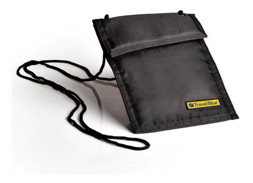 Porta Valores De Cuello Travel Blue Negro