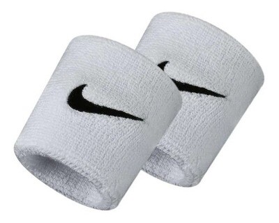 Muñequeras Tenis Nike Swoosh Color Blanco Blanco