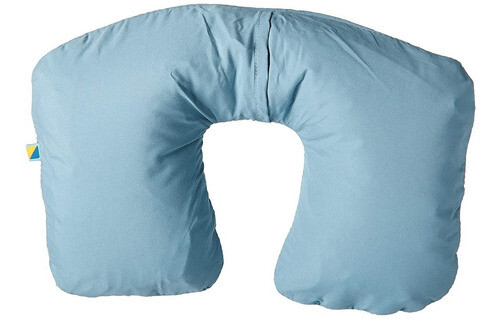 Almohada De Viaje Inflable Algodón Travel Blue Para Cuello, Color: Azul acero