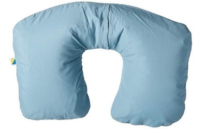 Almohada De Viaje Inflable Algodón Travel Blue Para Cuello Azul Acero