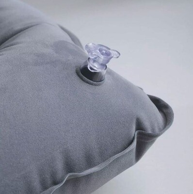 Almohada De Viaje Inflable Travel Blue Para El Cuello Gris