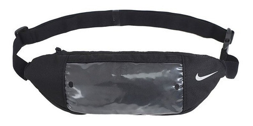 Riñonera Con Visor Para Celular Táctil Nike Deportivo, Color: Negro