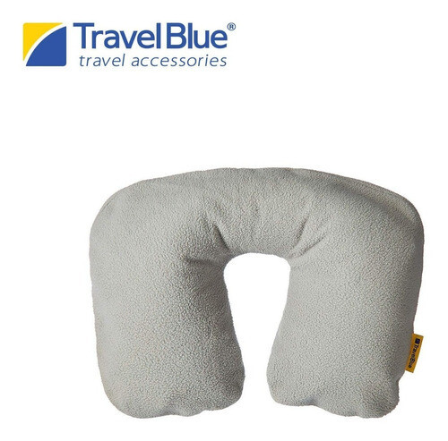Almohada De Viaje Inflable Polar Travel Blue Para El Cuello