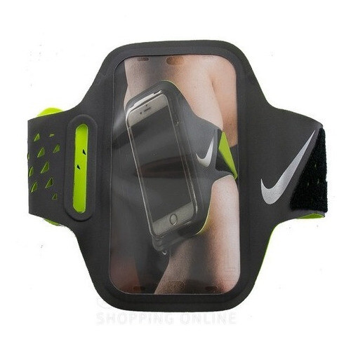 Estuche Porta Celular Nike Brazalete Para Correr Ventilated, Color: Gris oscuro