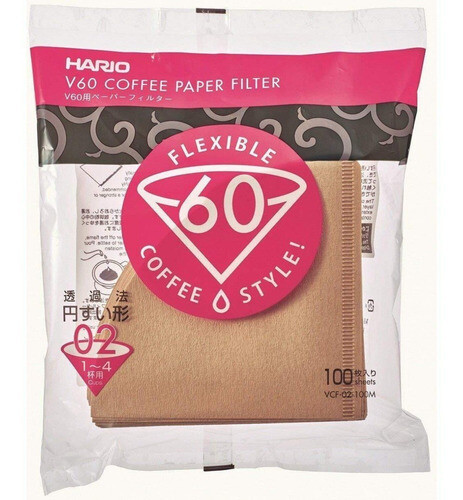 Filtro De Papel Natural Hario 02, Blanco: Natural